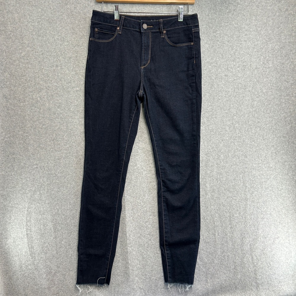 Articles of Society Melody Montgomery Skinny Jeans Dark Indigo Raw Hem Womens 28